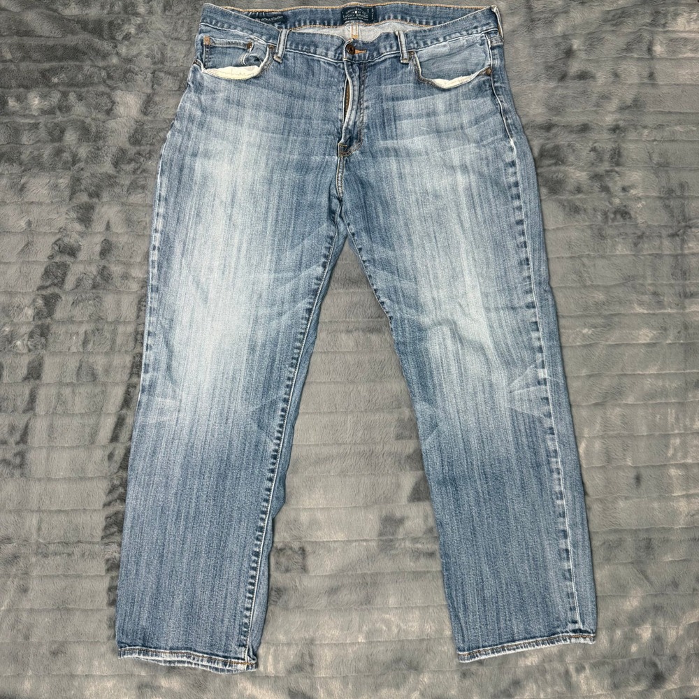 Lucky Brand 363 Vintage Straight Mens Jeans 38x30 Medium Wash Blue Denim